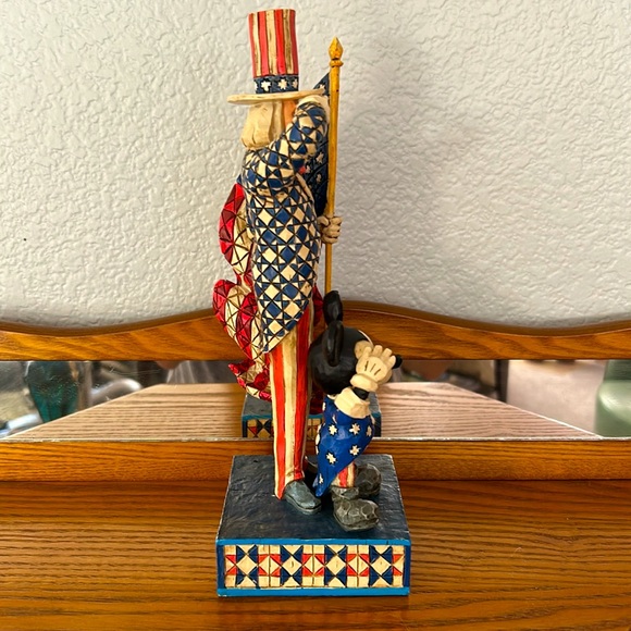 JIM SHORES Mickey Mouse and Uncle Sam Saluting, “From Sea To Shining Sea” - Picture 2 of 7